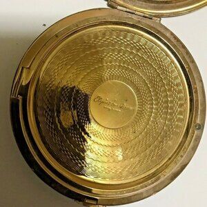 Vintage "1940" Elgin American Powder Compact No-Mirror Case Has Powder